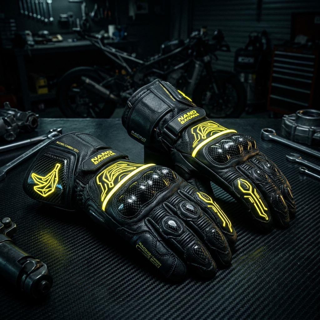 Guantes Racing Cuero Canguro