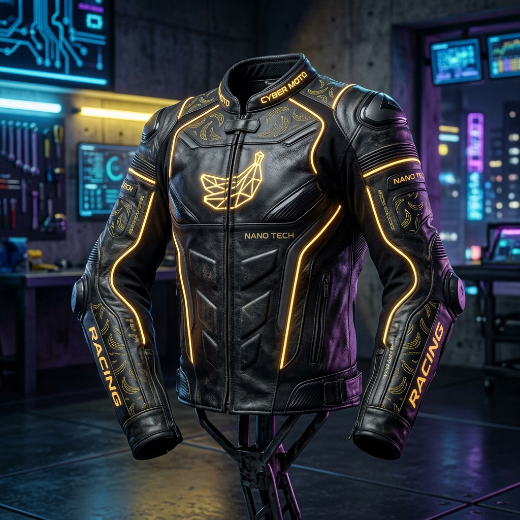 Chaqueta Cuero Perforado Sport